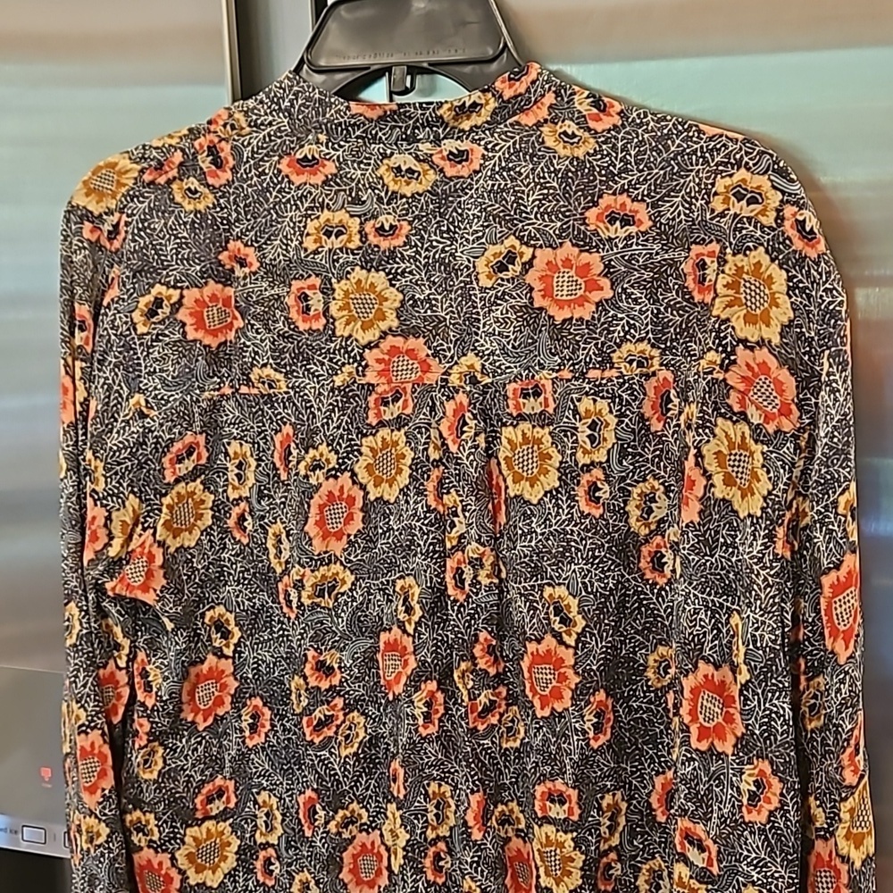 💕ISABEL MARANT ETOILE💕 Silena Flowers Blouse ~ Faded Black EU 44 - Picture 12 of 16